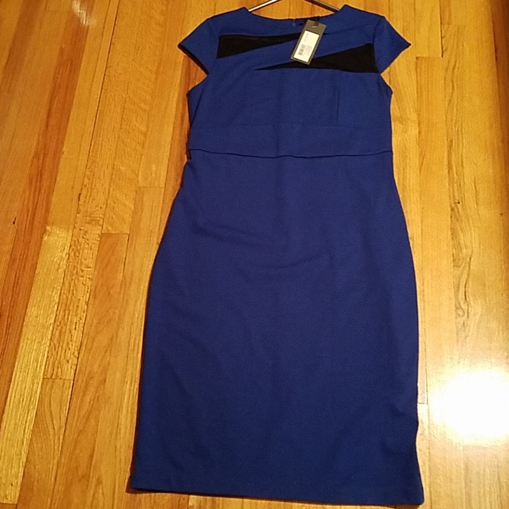NWT Mossimo blue ponte bodycon dress
